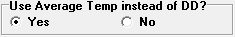 Use Average temp instead of dd?